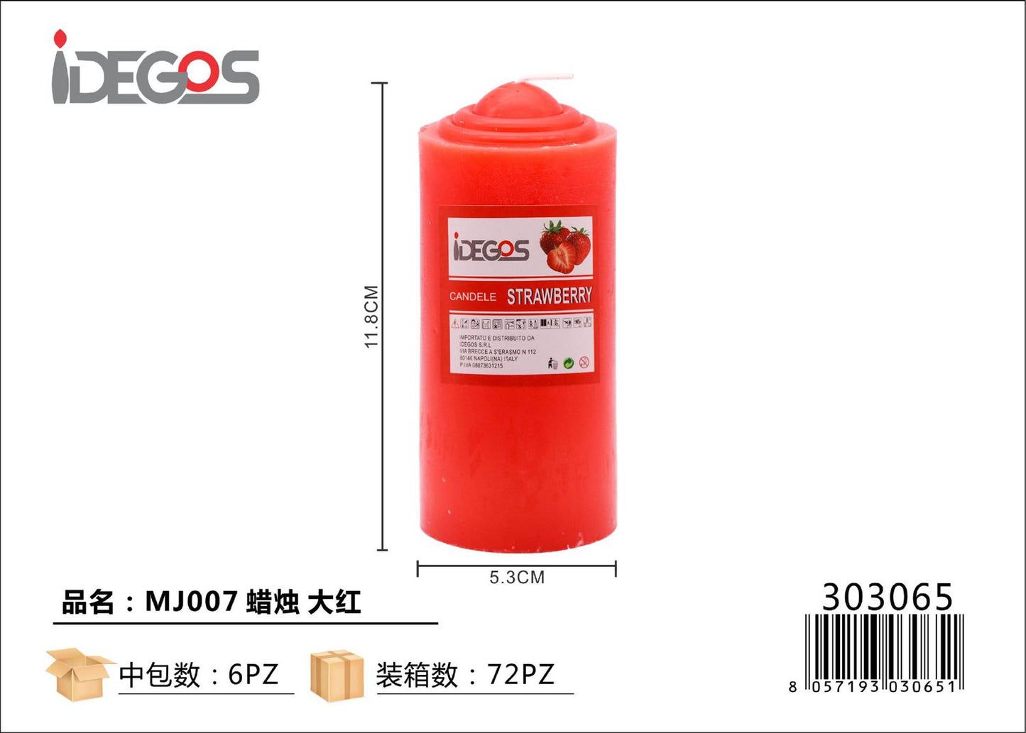 CANDELE MJ007 ROSSO