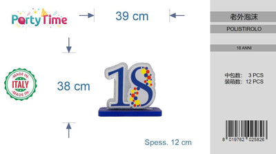 POLISTIROLO 18 ANNI 39*38*12CM