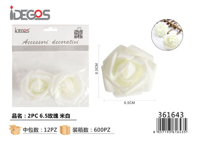 FIORI ROSE BIANCO 2PZ