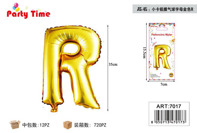 *35 CM PALLONCINO IN ALLUMINIO ORO R