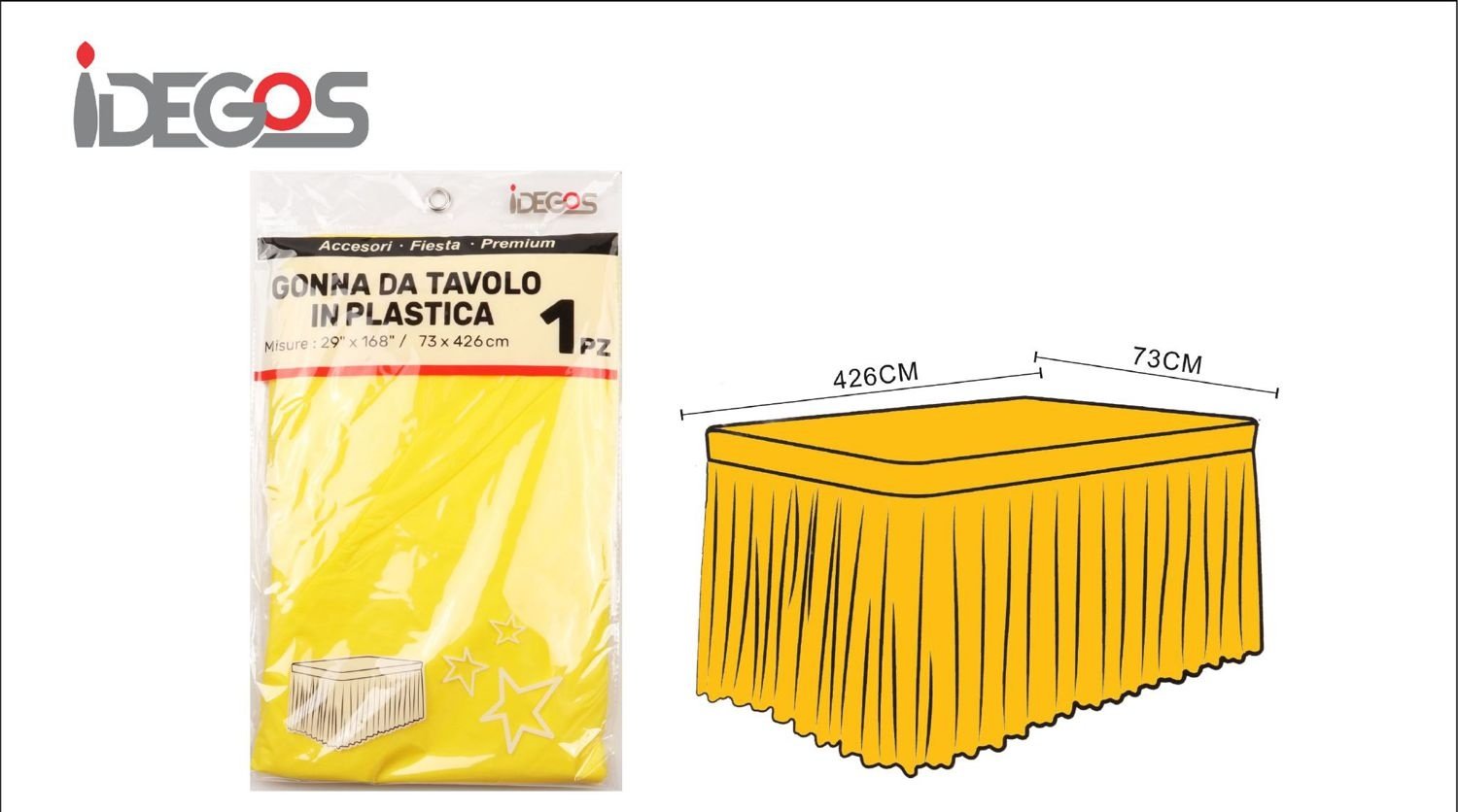 GONNA DA TAVOLO 73*426 GIALLO