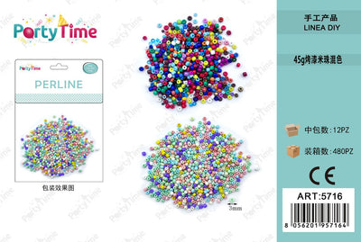 *perline colore misto 3mm