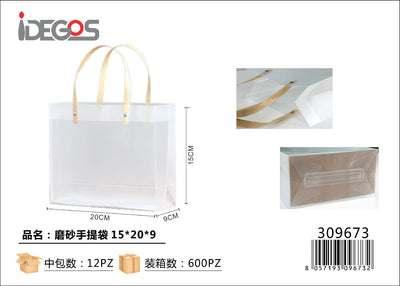 SHOPPER IN PVC TRASPARENTE 15*20*9CM