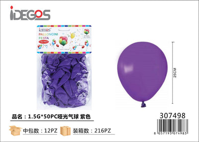 PALLONCINI IN LATTICE VIOLA 50PZ 1.5G