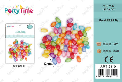 *PERLINE COLORE MISTO 12mm