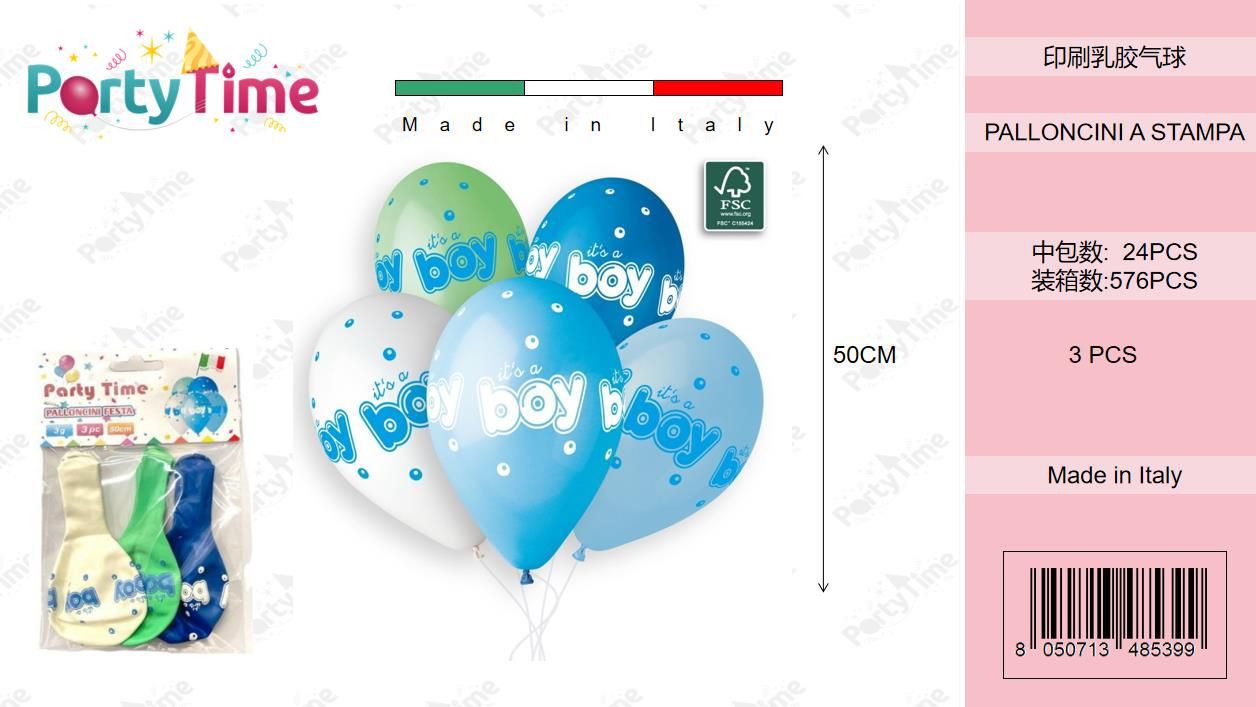 *BUSTINA PALLONCINO GS120 3PZ IT'S A BOY