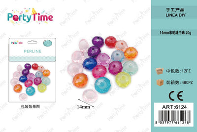 *PERLINE COLORE MISTO 14mm