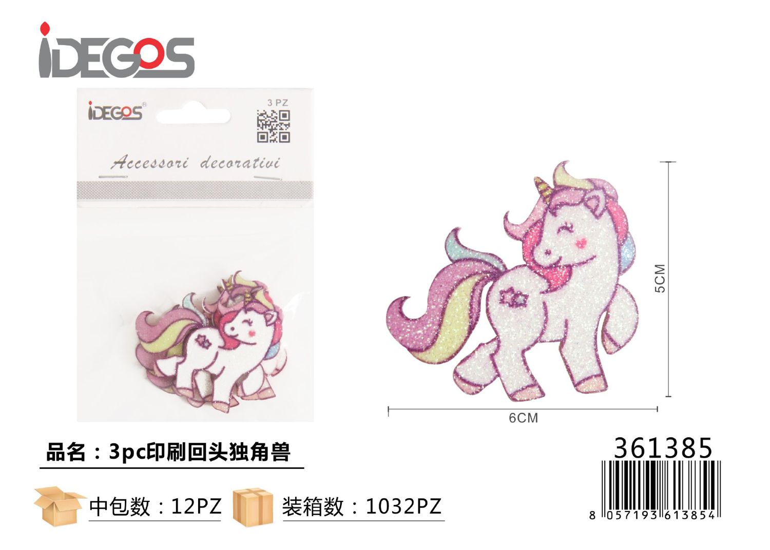 ACC/DECORATIVI UNICORNO