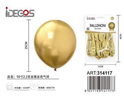 PALLONICINI CROMO METALLICO ORO 2.2G