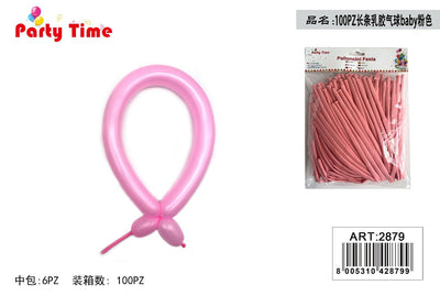 *PALLONCINI GOMMA TORCIGLIONI 2.2g 100PZ ROSA