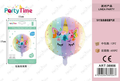 *PALLONCINO MYLAR unicorno