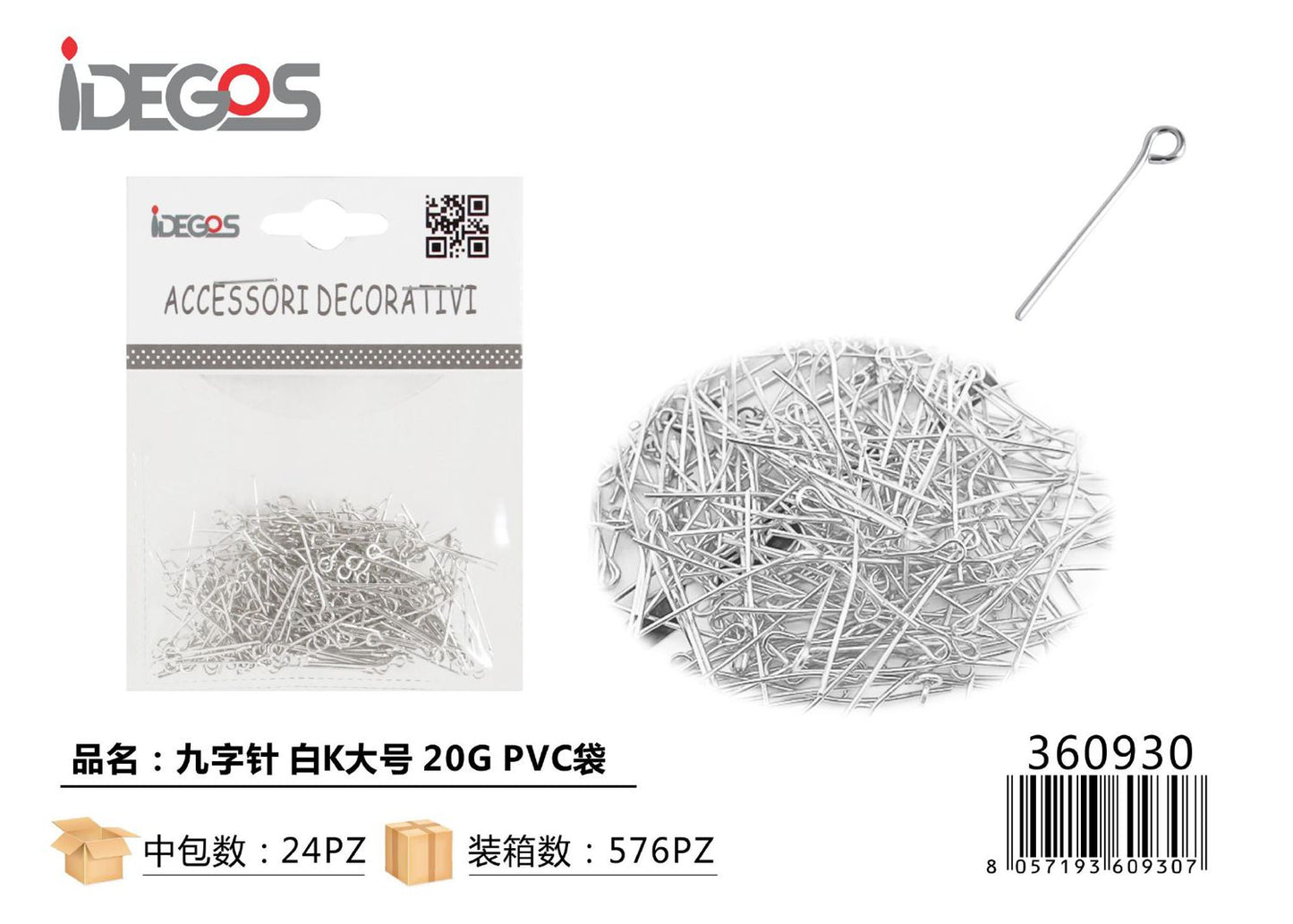 ACC/DECORATIVI IN METALLO ARGENTO 20G