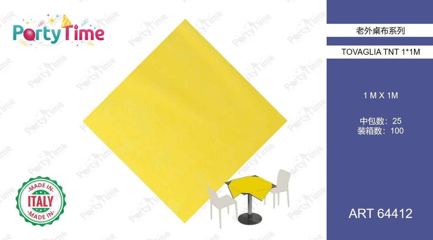 TOVAGLIA TNT 100*100 GIALLO