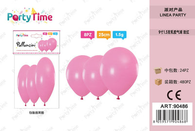 *PALLONCINI 1.5G 9" ROSA