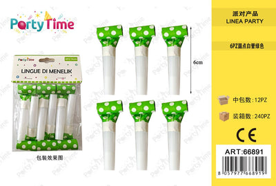 *LINGUE DI MENELIK 6PC 6CM VERDE