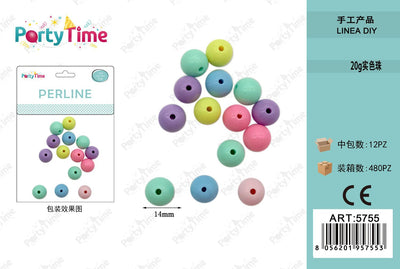 *perline colore misto 14mm