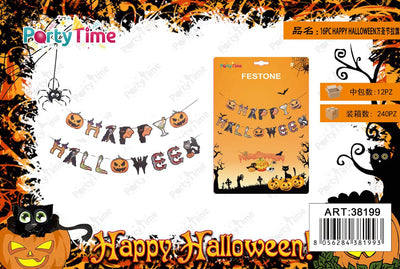 *ACCESSORI HALLOWEEN 16PC HAPPY HALLOWEEN