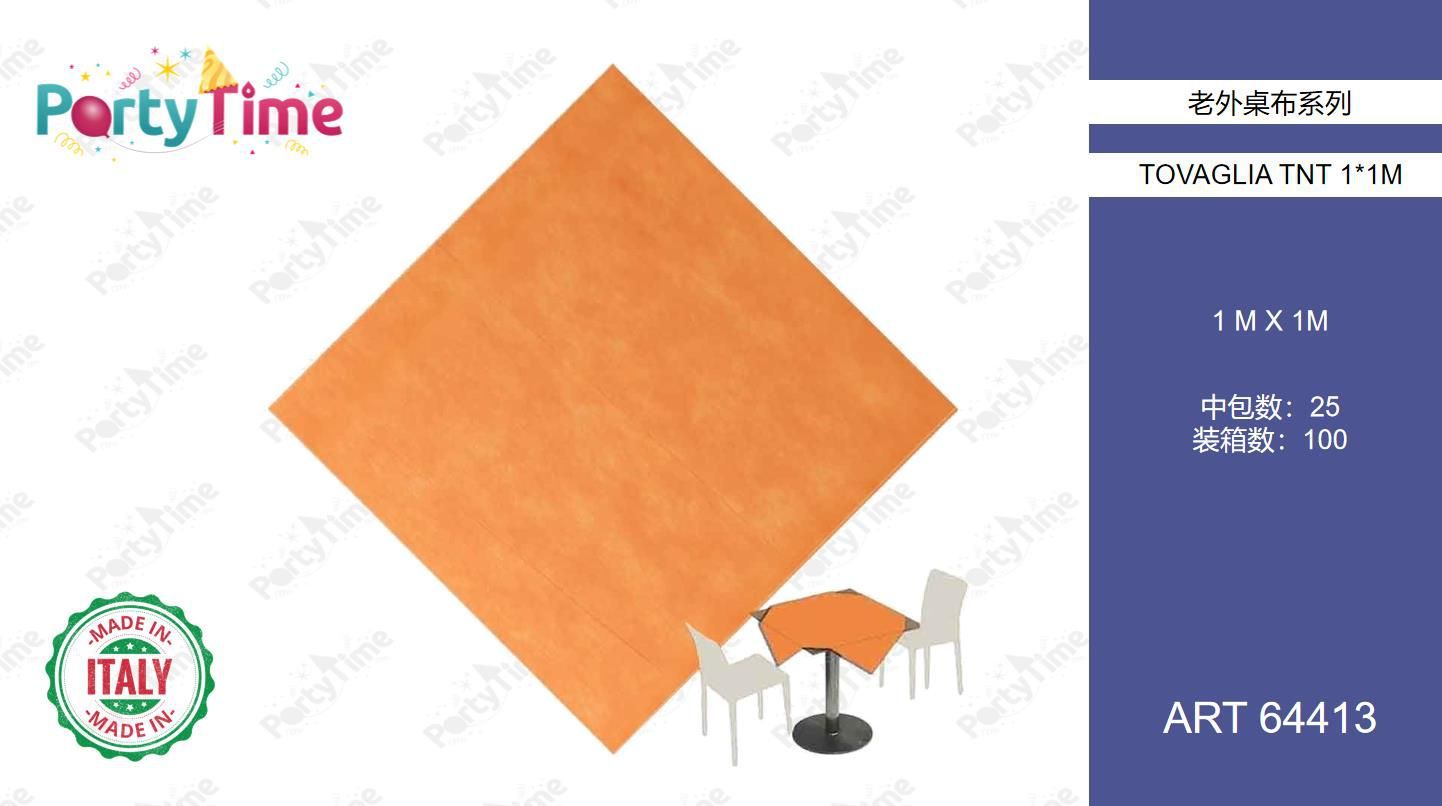 TOVAGLIA TNT 100*100 ARANCIO