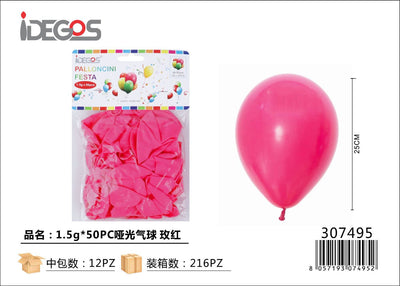 PALLONCINI IN LATTICE FUCSIA 50PZ 1.5G