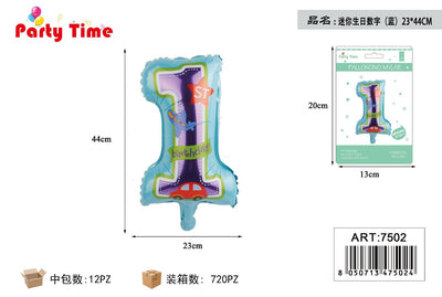 *PALLONCINO PER FESTA 1ST BIRTHDAY 23*44CM