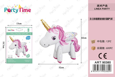 *palloncini mylar unicorn 56x62cm