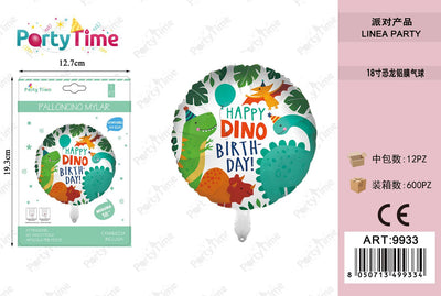 *set di palloncini 'happy dino birthday'