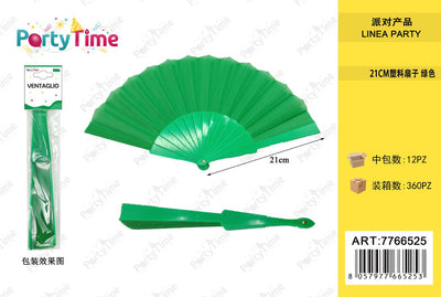 *ventaglio plastica 21cm verde