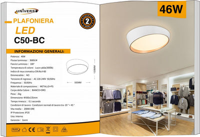 LAMPADARIO DA SOFFITTO/45W/3000K