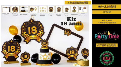 KIT 18 ANNI NERO