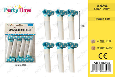 *LINGUE DI MENELIK 6PC 6CM BLUE