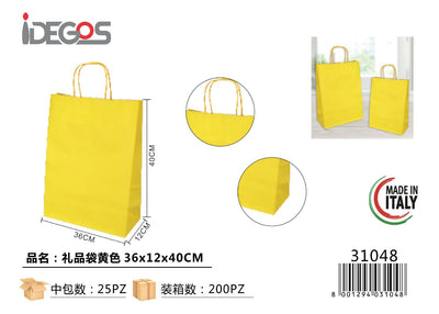 SHOPPER JOLLY GIALLO 36x12x40 CM