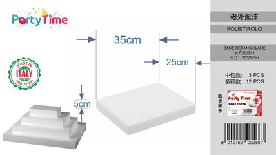 BASE RETTANGOLARE 35*25*5CM