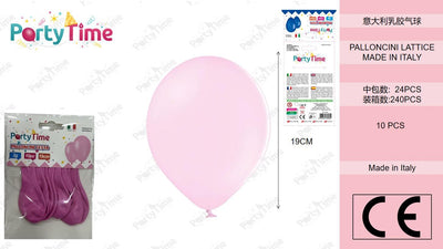 *BUSTA PALLONCINI GOMMA A70 CLASSICO ROSA10 PZ