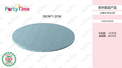 cake board 35h1.2cm celeste