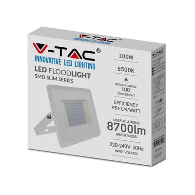 V-TAC Faro LED SMD 100W E-Series G2 Colore Bianco 6500K IP65