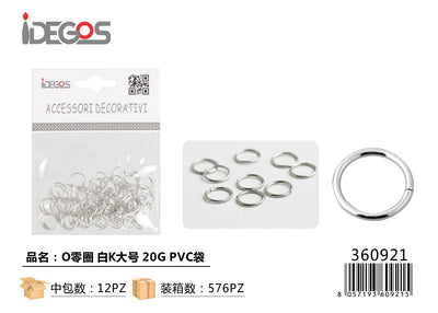 ACCESSORI BIGIOTTERIA CERCHIETTO 20G ARGENTO