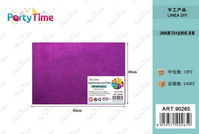 *CARTA EVA GLITTER 40*60 VIOLA