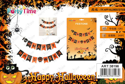 *ACCESSORI HALLOWEEN 17PC HAPPY HALLOWEEN