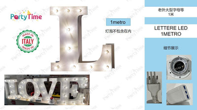 lettere led 1 metro L