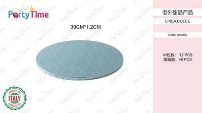 cake board 30 h1.2cm celeste