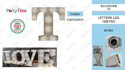 LETTERE LED 1METRO T