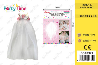 *velo da sposa con i fiori 'bride'