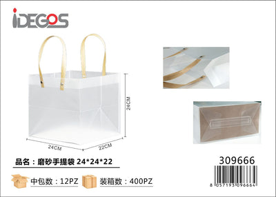 SHOPPER IN PVC TRASPARENTE 24*24*22CM