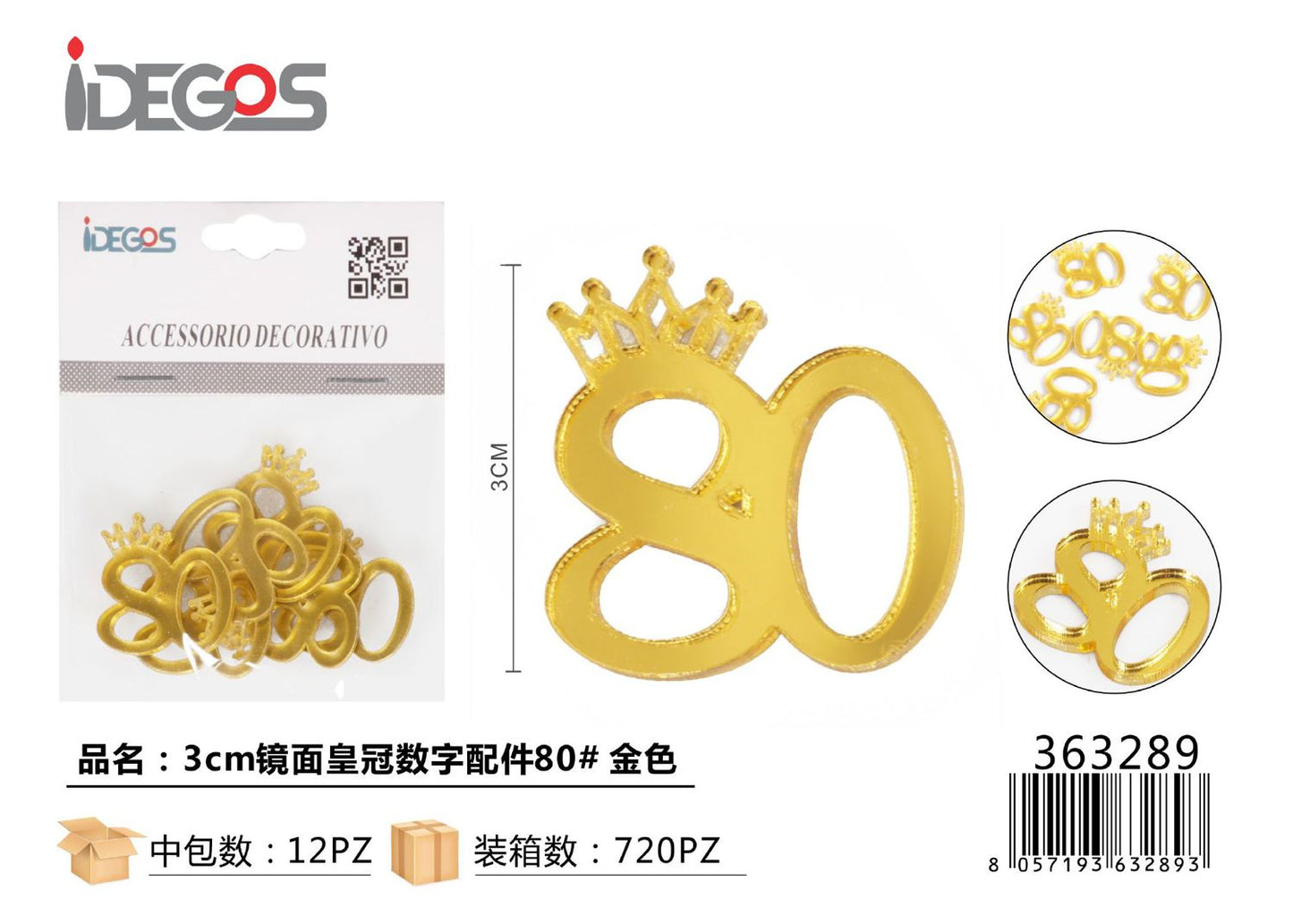 ACC/DECORATIVI ORO N 80