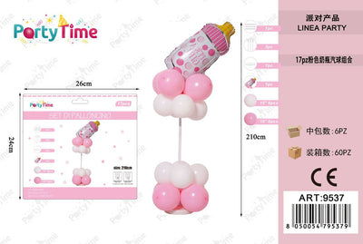 *SET DI PALLONCINI 'IT'S A GIRL' ROSA