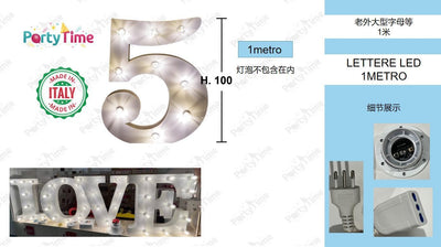 lettere led 1 metro 5