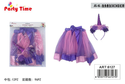 *SET COSTUMI UNICORNO 30CM GONNA 1