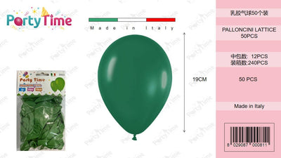 *BUSTE PALLONCINI GOMMA CLASSICO VERDE SCURO 50PZ