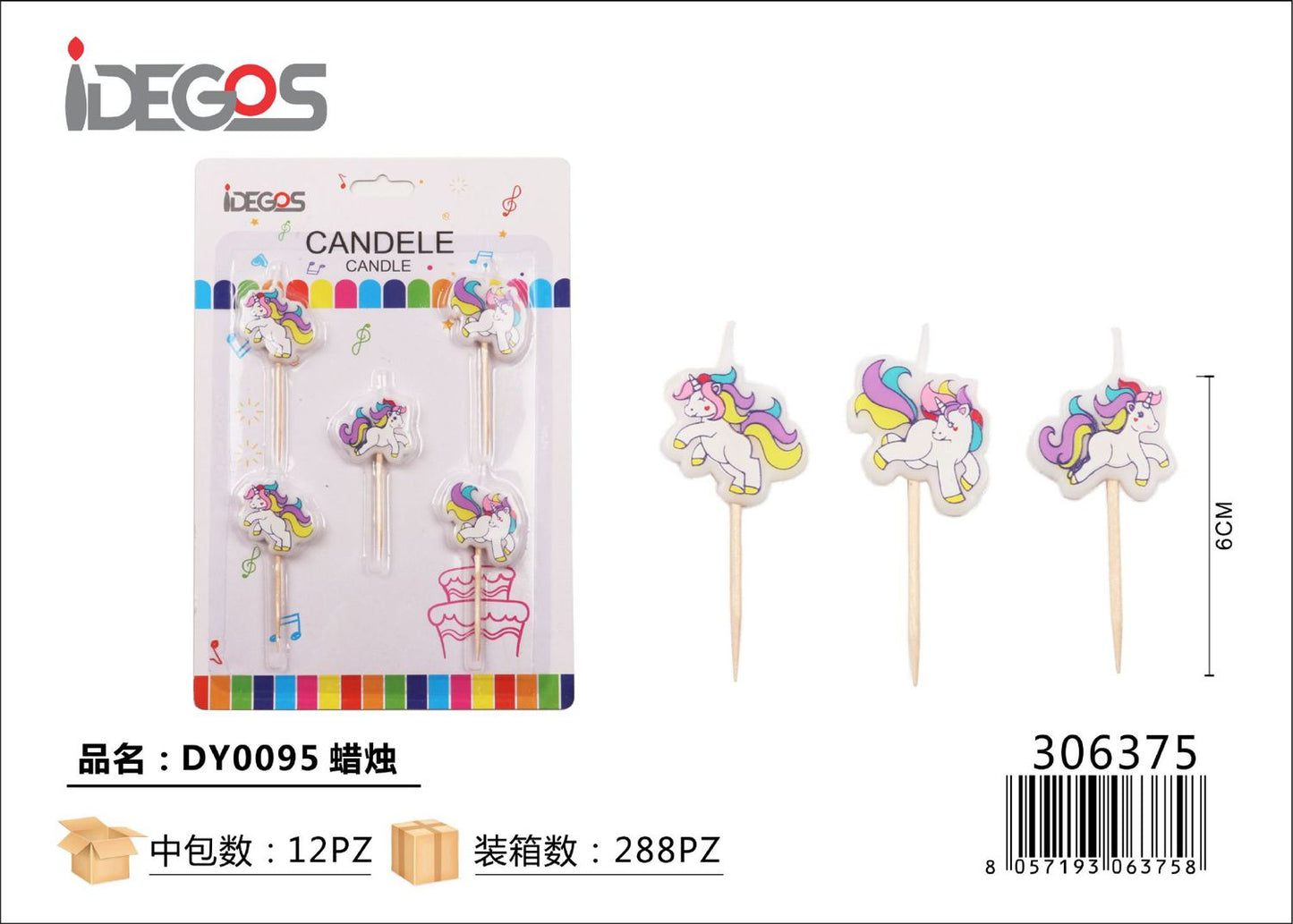 CANDELE UNICORNO