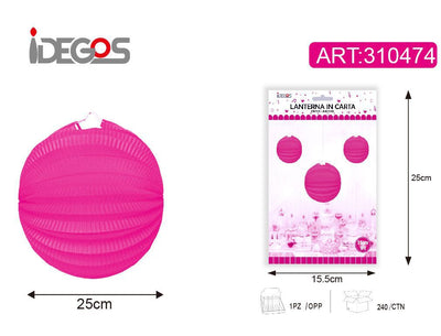 ACCESSORI FESTA LANTERNA ANGURIA DI CARTA 30CM 60G 1PZ MAGNETA